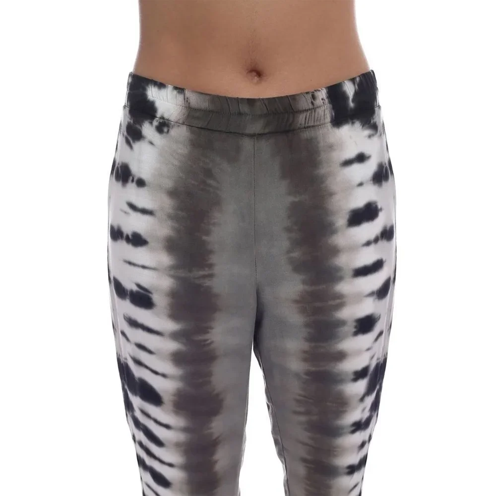 NWT River + Sky Kickback Tie Dye Animal‎ Print Jogger Black Gray Women S - Picture 5 of 14
